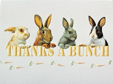 Thanks A Bunch | Rabbit lover boxed note cards