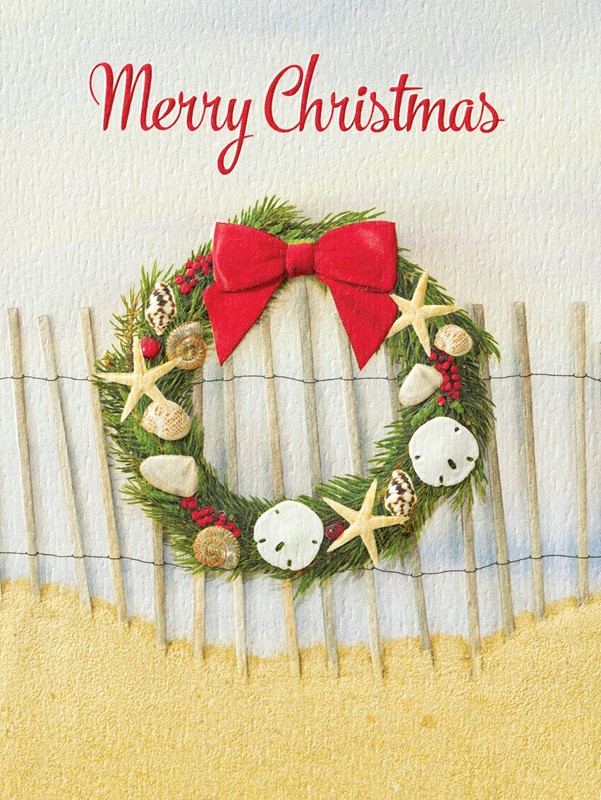 Beach House Welcome | Coastal boxed Chistmas cards