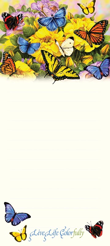 Butterfly Banquet | Butterfly list pad