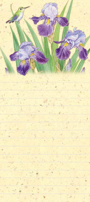 Iris Interlude | Hummingbird list pad