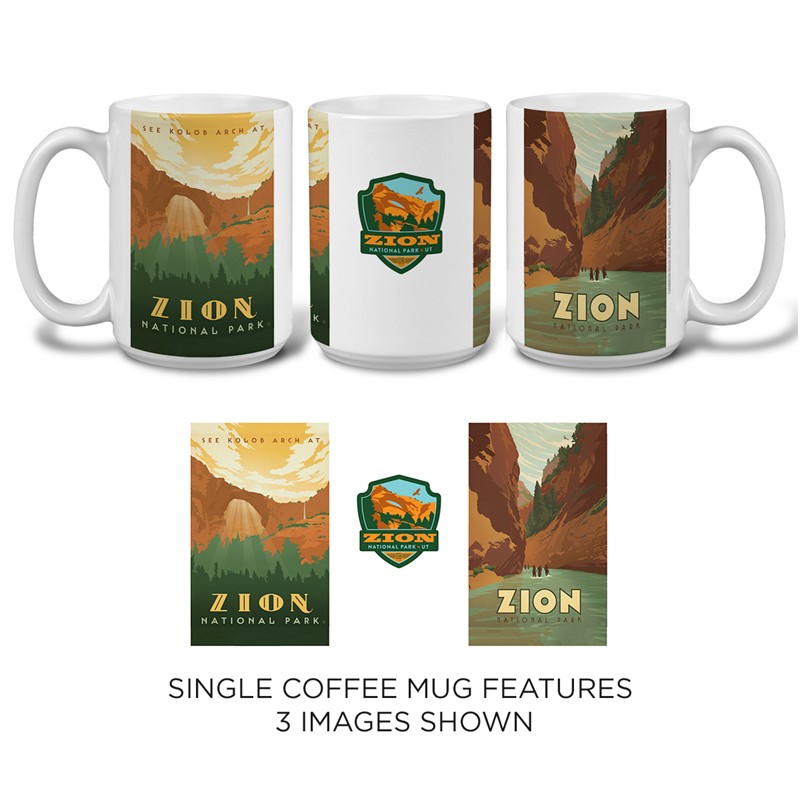 Zion Double & Patch Mug | National Parks mugs