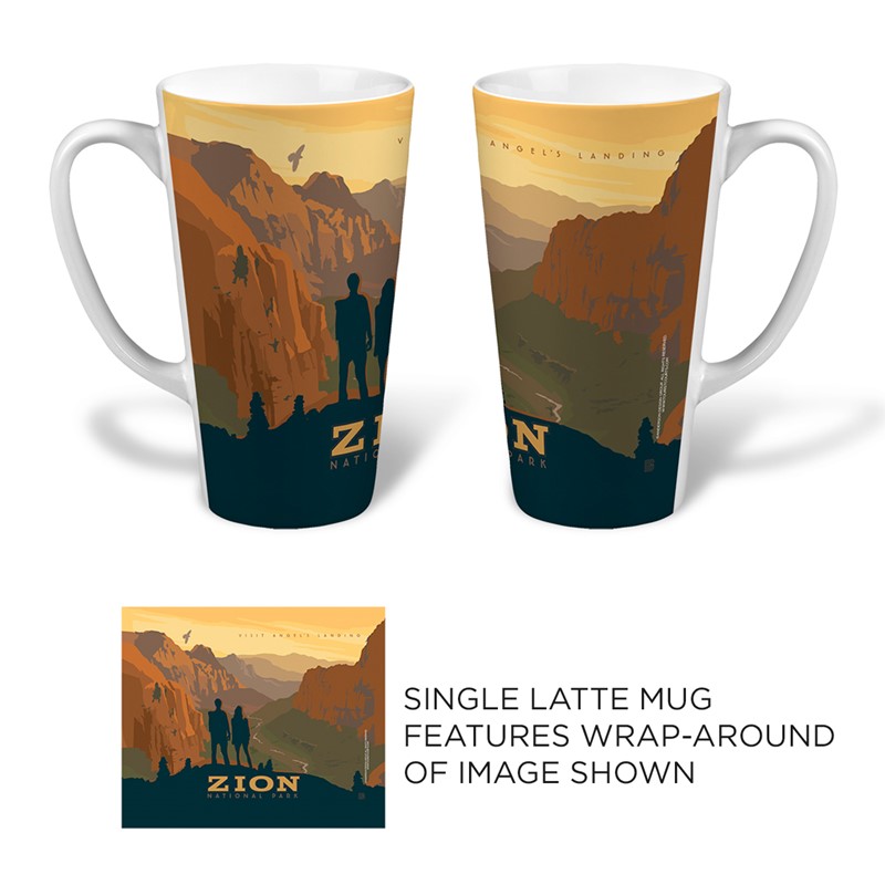 Zion Angel's Landing Latte | National park themed mugs