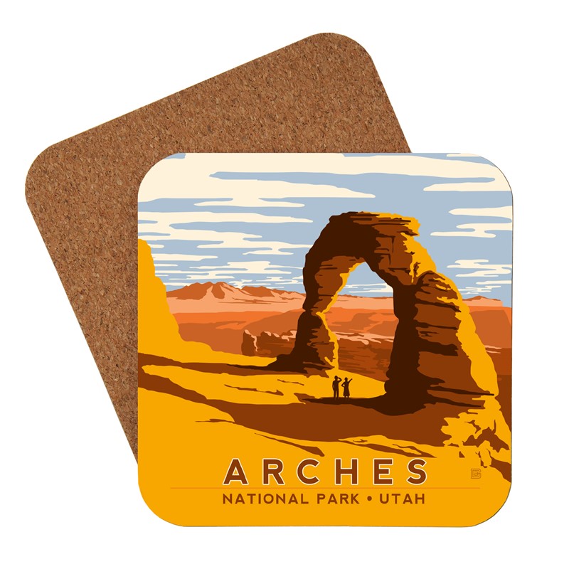 Arches NP Delicate Arch Coaster | American Made