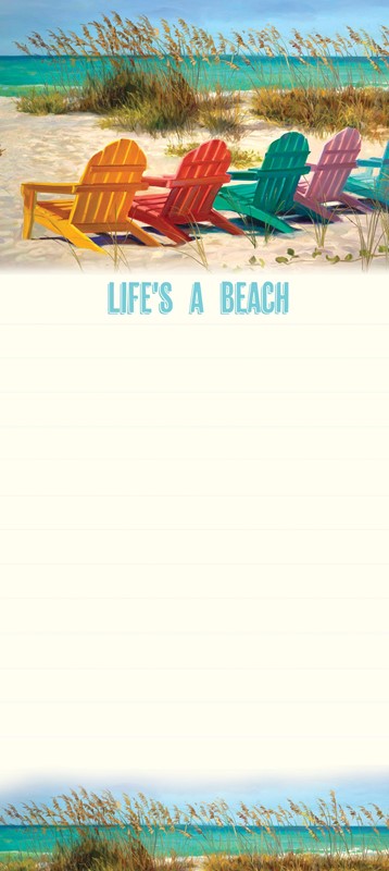 Rainbow Beach Chairs | Magnetic list pads