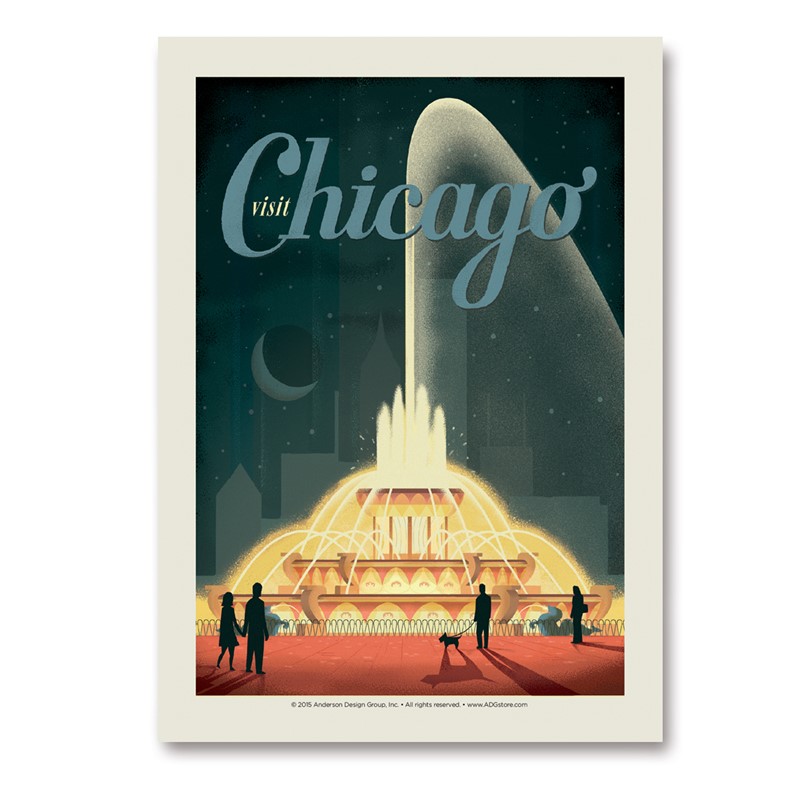 Chicago Buckingham Fountain | Vertical Sticker