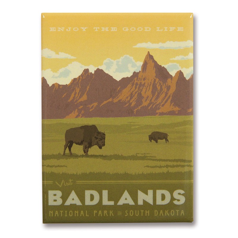 Badlands NP Magnet | Metal Magnet