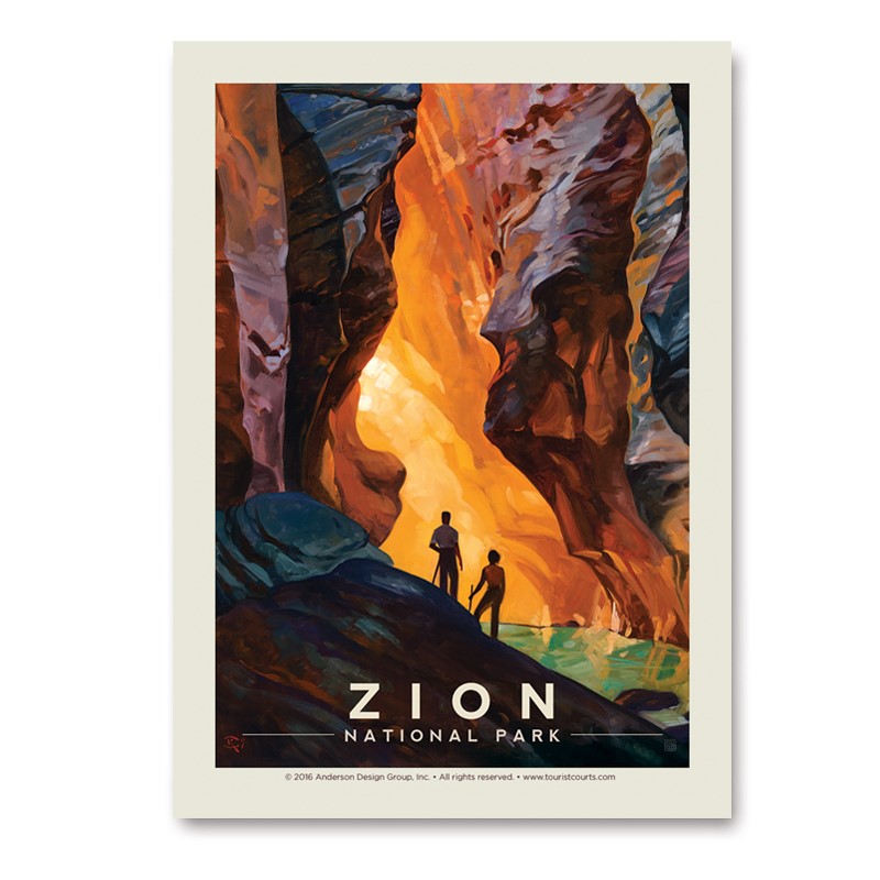 Zion Virgin River Narrows | Vinyl Vertical Sticker