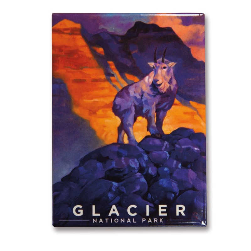 Glacier Mountain Goat | American made metal magnets