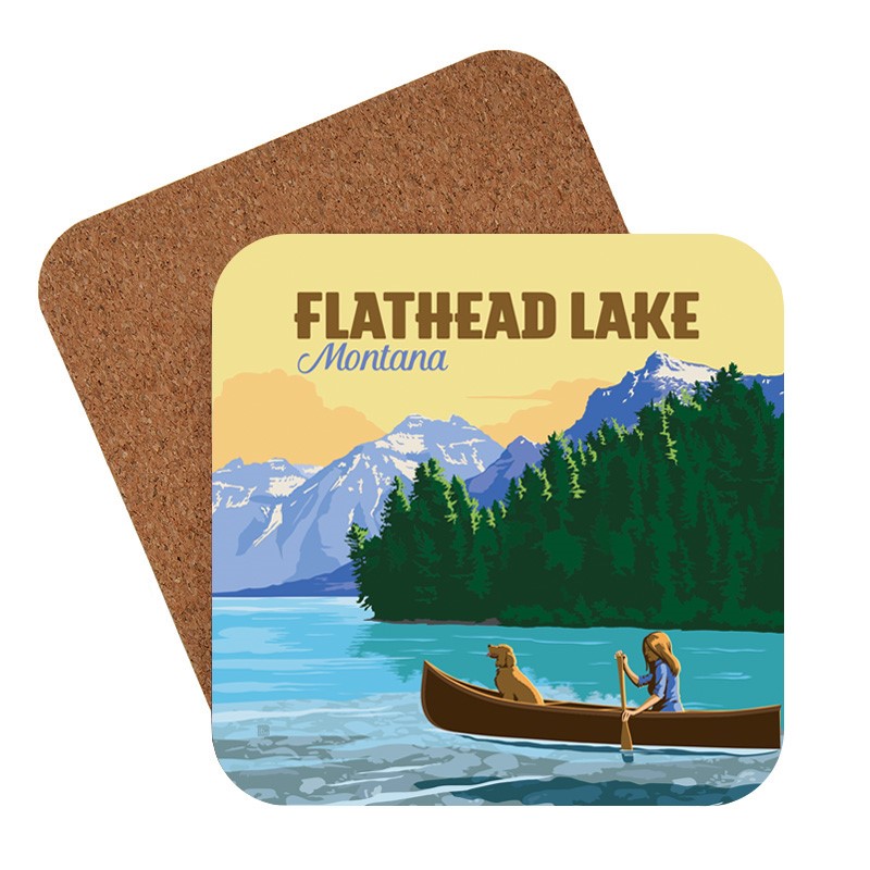 Montana Flathead Lake | American made coaster