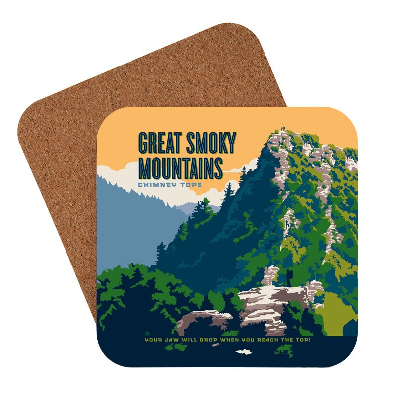 Great Smoky Chimney Tops | American Made Coaster