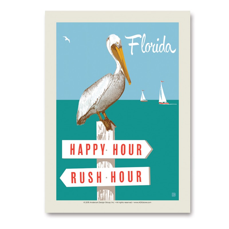 FL Rush Hour/Happy Hour | Vertical Sticker