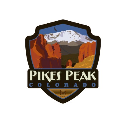 Pikes Peak, CO Emblem Sticker | Emblem Sticker