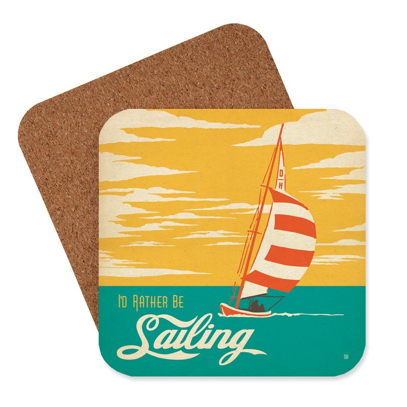 Rather be Sailing Coaster | American Made Coaster