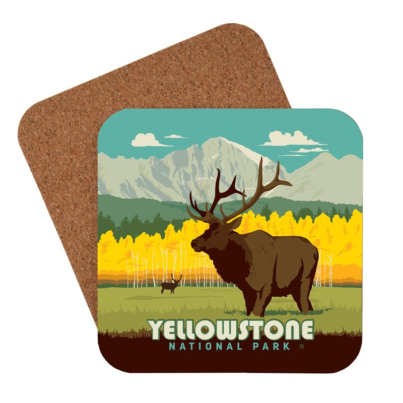 Yellowstone Elk Coaster American made coaster