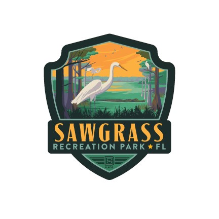 Sawgrass Egret Emblem Sticker | Emblem Sticker