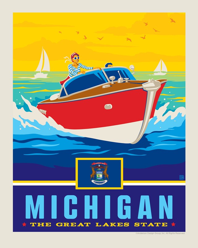 MI State Pride 8" x10" Print | 8" x10" Print