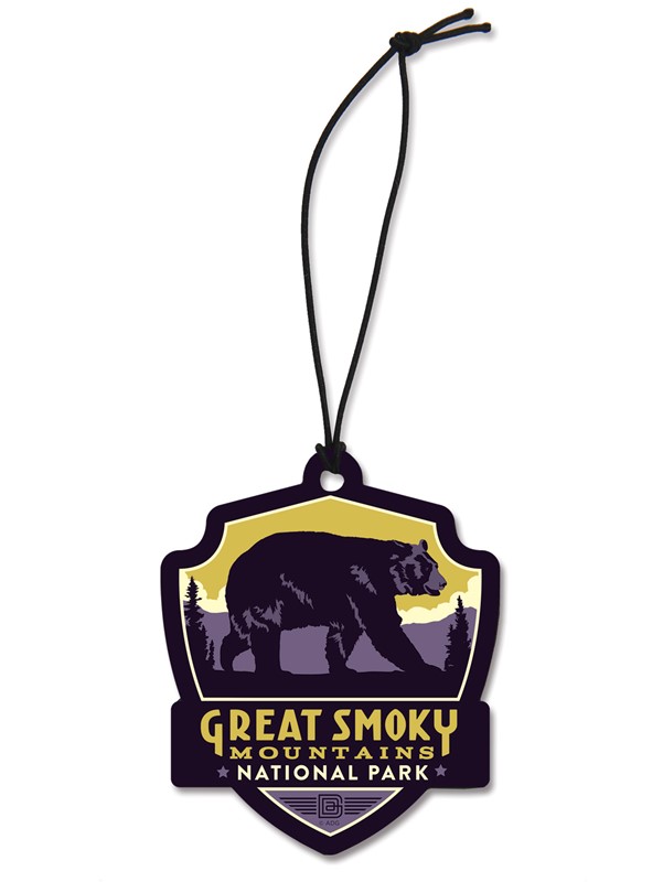 Great Smoky Emblem Wooden Ornament | American Made