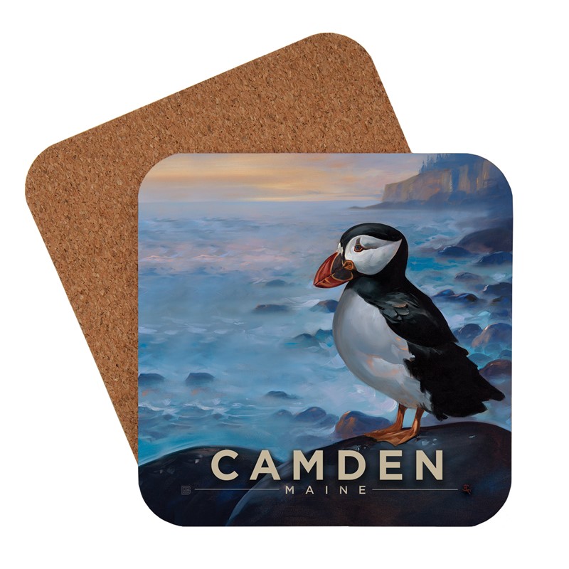 ME Camden Puffin Coaster | American made coaster