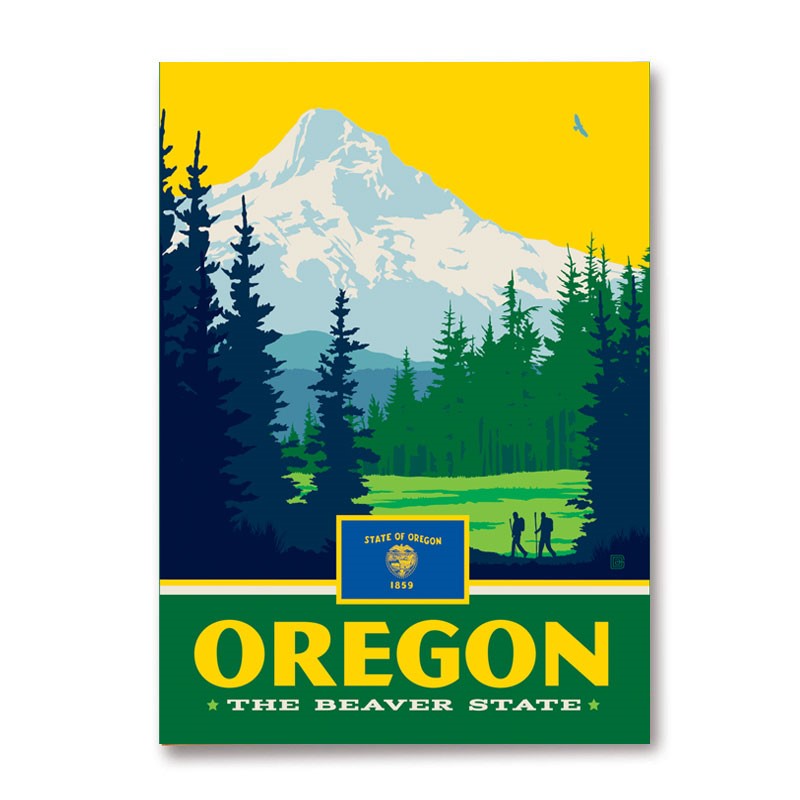 Oregon State Pride Magnet | Metal Magnet