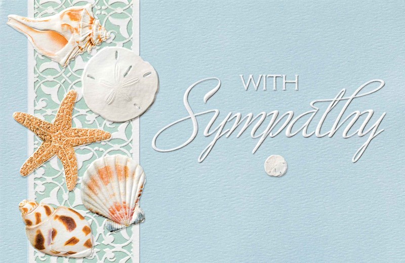 Sea Shell Soiree | Seashell embossed greeting cards