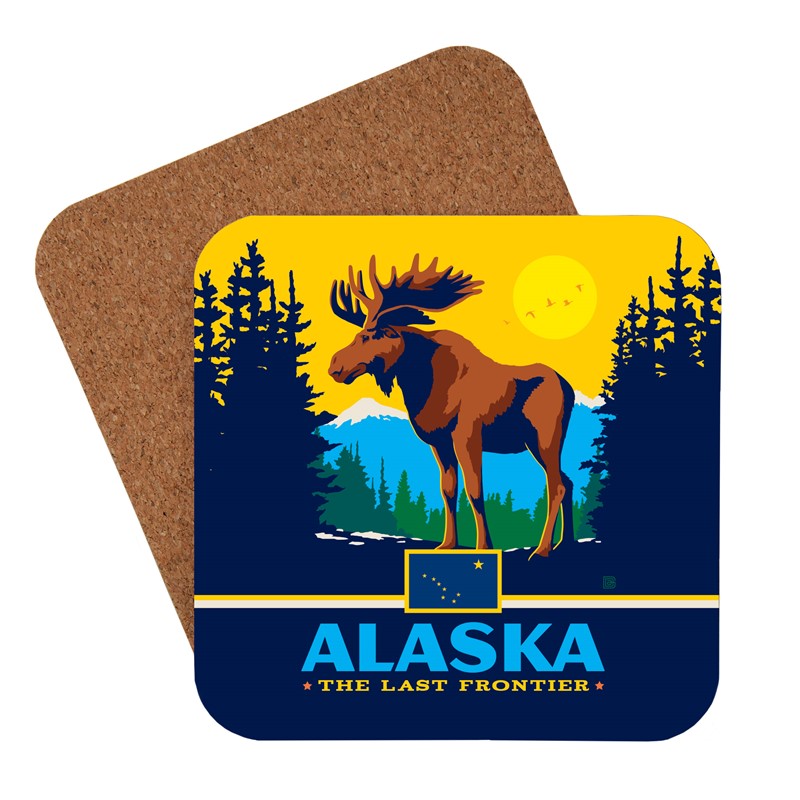 AK State Pride Coaster | American made coaster