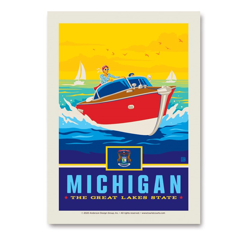 MI State Pride Vert Sticker | Made in the USA