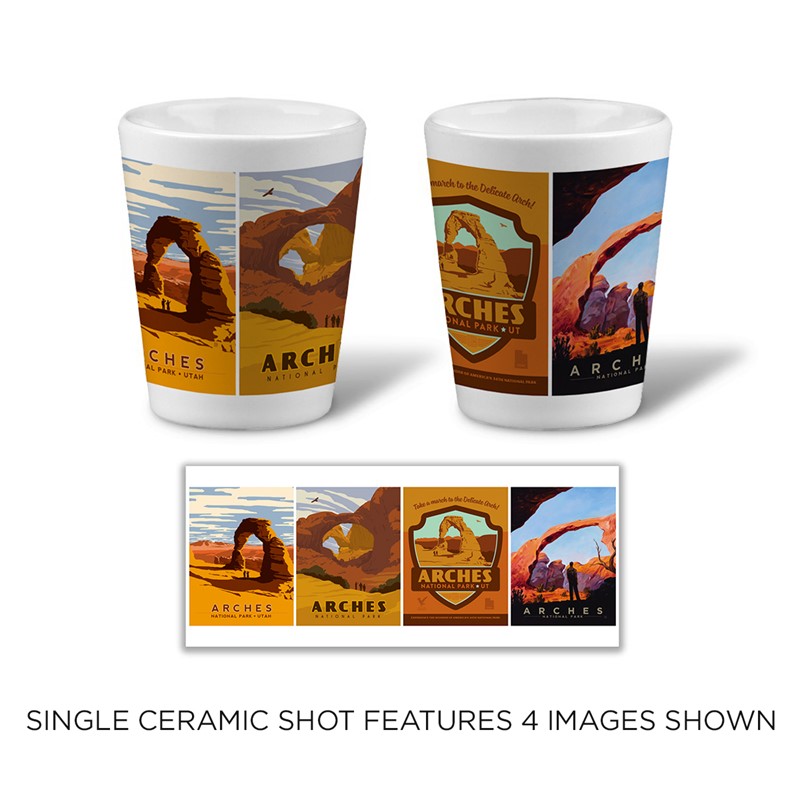 Arches NP Quad Scene Ceramic Shot | Printed in the USA