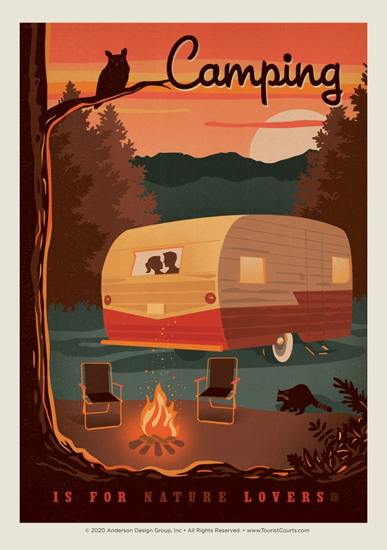 Camping is for Nature Lovers Single Magnet | USA Made