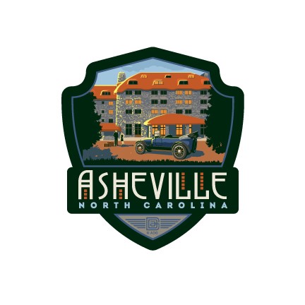 Asheville NC Biltmore Estate Emblem Sticker | Emblem Sticker