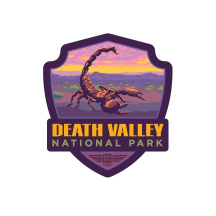 Death Valley NP Scorpion Emblem Sticker | American Made