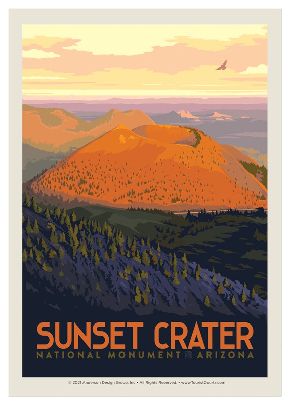 Sunset Crater Volcano National Monument Single Magnet | Made in the USA