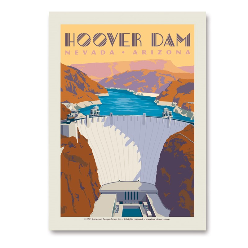 Hoover Dam Vert Sticker | Vertical Sticker