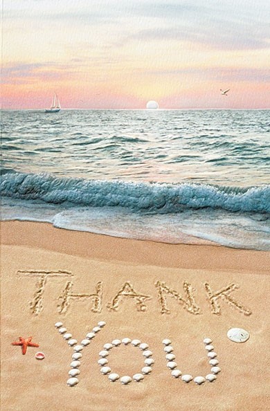 Warmest Thanks (TYIN) | Coastal thank you cards