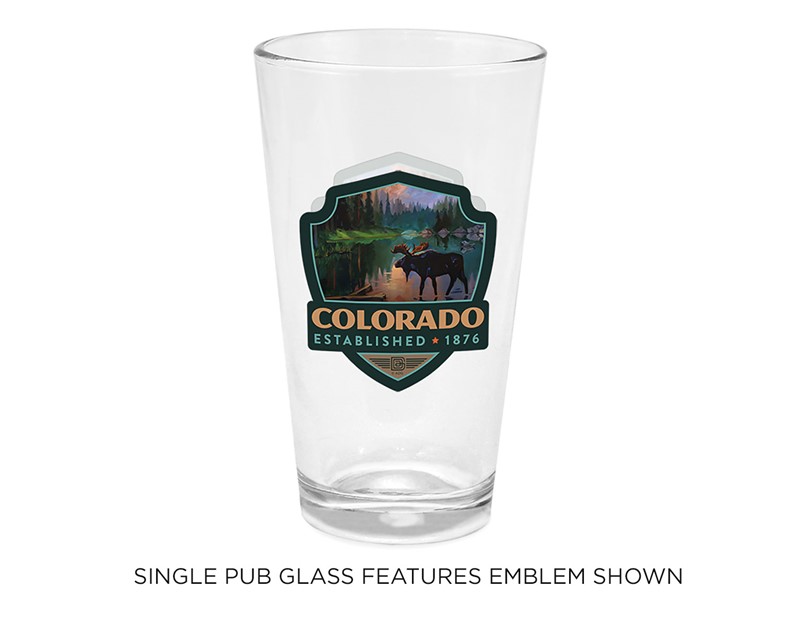 Colorado Moose in the Morning Emblem Pub | Made in the USA