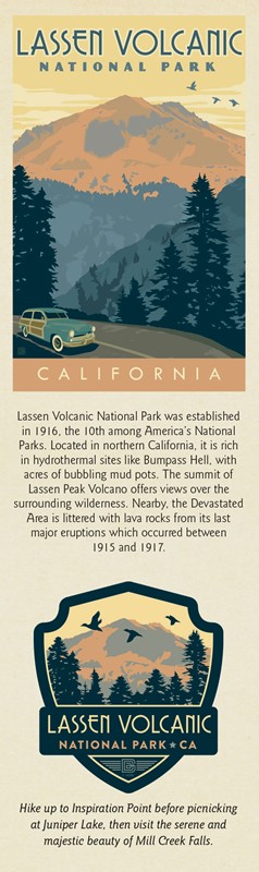 Lassen Volcanic National Park Bookmark | Bookmarks