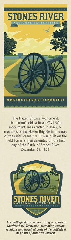 Stones River Battlefield Bookmark | Bookmarks