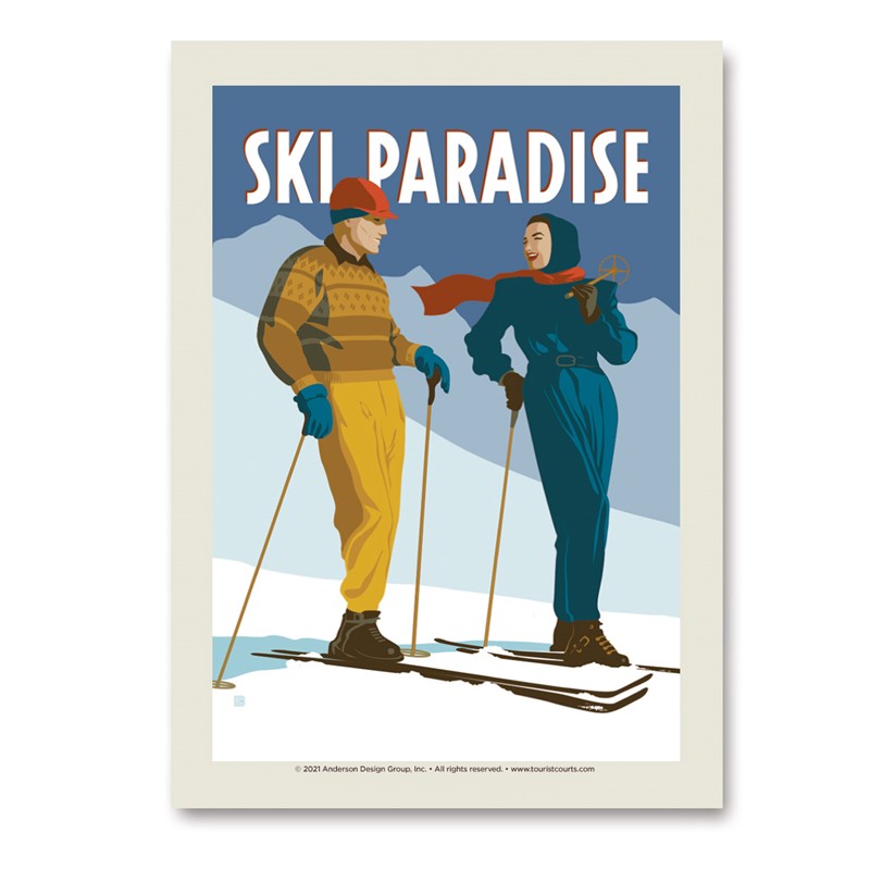 Ski Paradise Vert Sticker | Made in the USA