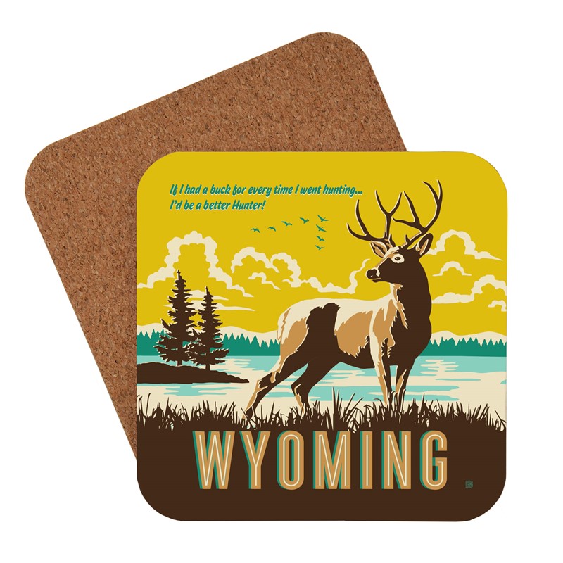 WY Open Season Coaster | American Made Coaster