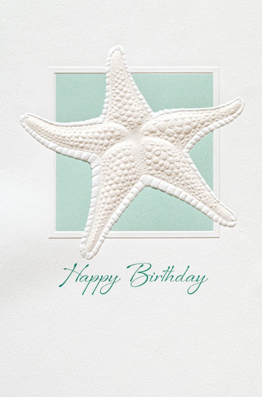 Starfish Deluxe | Coastal embossed greeting cards