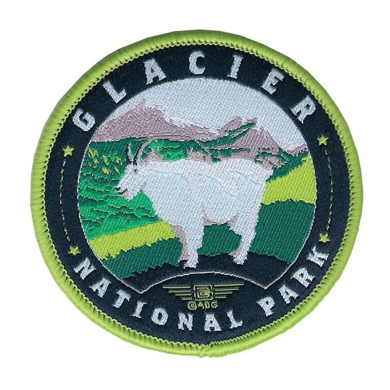 Glacier NP Goat Woven Patch | Woven Patch