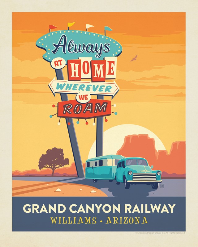 GC Railway Always Home 8"x10" Print | USA Made