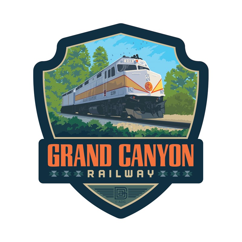 Grand Canyon Railway Diesel Engine | Emblem Sticker American Made