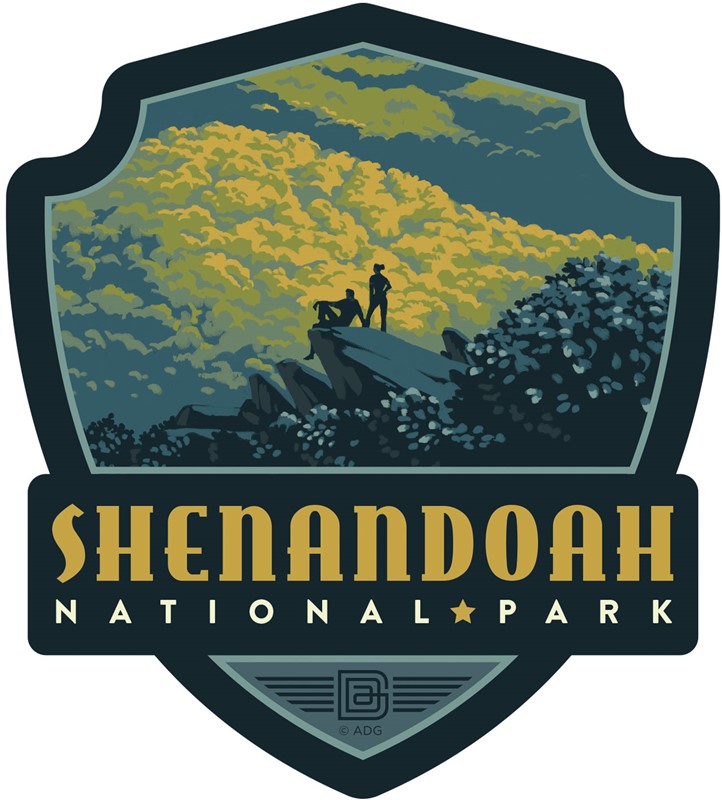 Shenandoah NP Blue Ridge Beauty Emblem Sticker | American Made