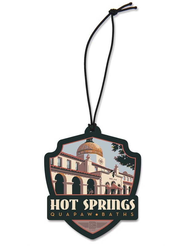 Hot Springs NP Quapaw Baths Emblem Ornament | American Made