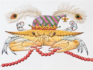 Mardi Gras Blue Crab | Made in the USA