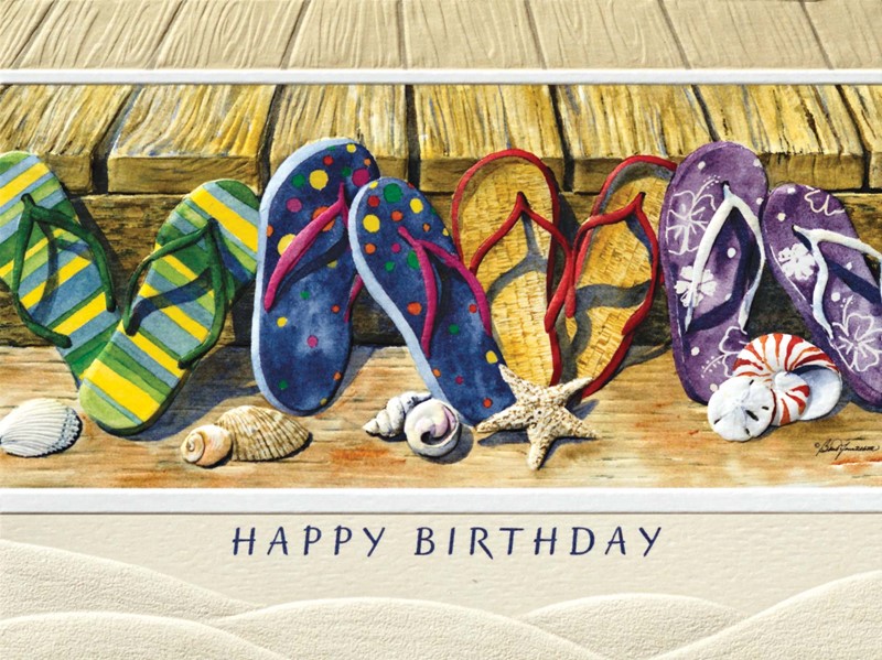 Flip Flop Fun | American made greeting cards