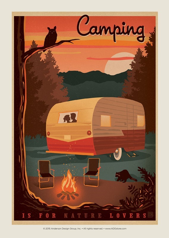 Camping | Postcard