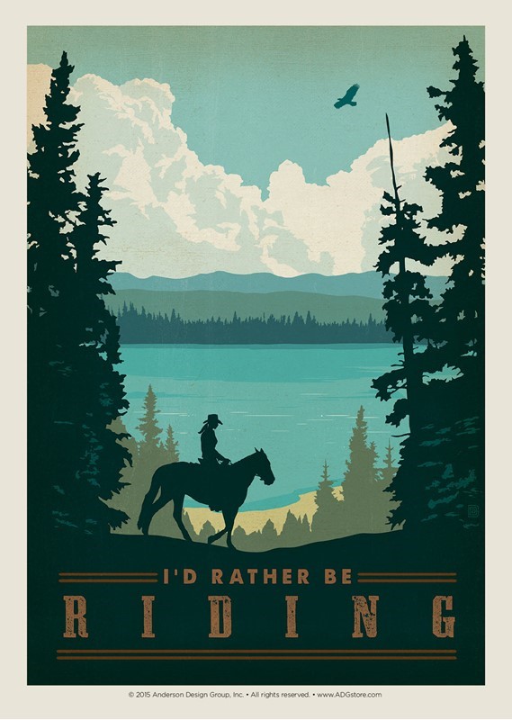 Rather Be Riding | Postcard