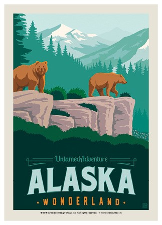 Alaska Wonderland Bears | Postcard