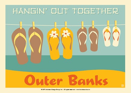 Outer Banks Hangin' Out | Postcard